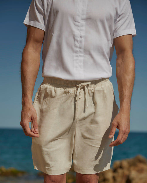 Bermuda con Lino resorte y jareta Zaid Hover