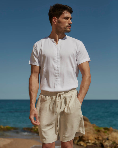 Bermuda con Lino resorte y jareta Zaid