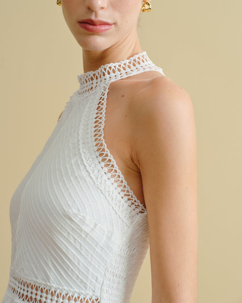 Maxi Vestido largo cuello halter Palermo Hover