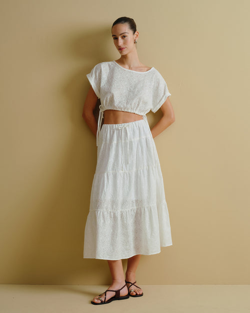 Blusa tela bordada Elvira