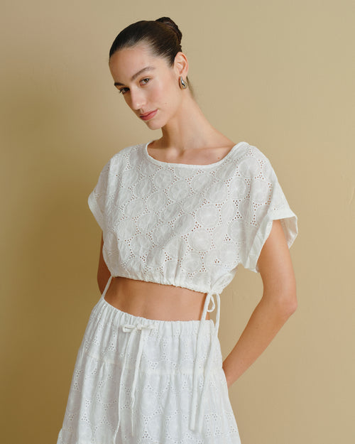 Blusa tela bordada Elvira Hover