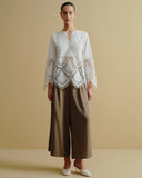 Blusa con tela bordada Anette