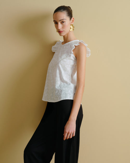 Blusa tela bordada Yuki