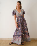 Maxi vestido largo estampado Saray