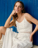 Maxi vestido largo tela bordada Abril