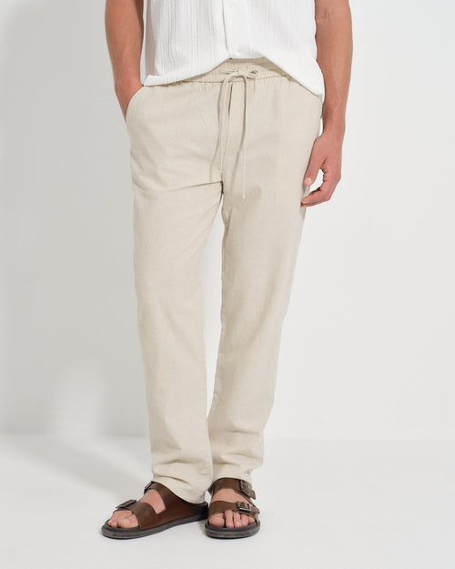Pantalon con Lino Ferran Hover