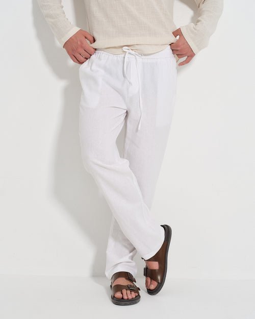 Pantalon con Lino Ferran Hover