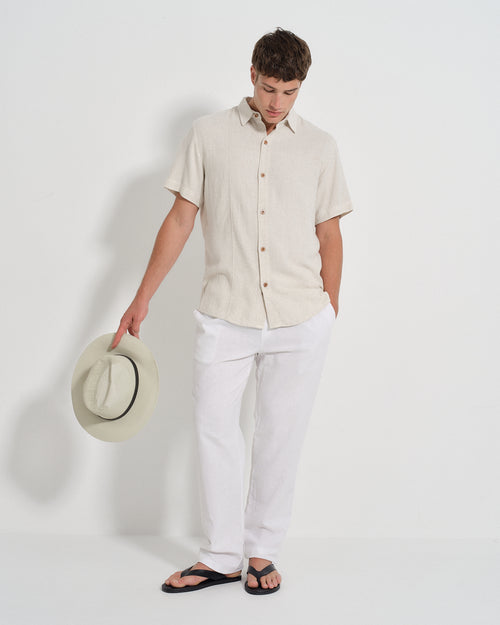 Camisa con lino Constanzo