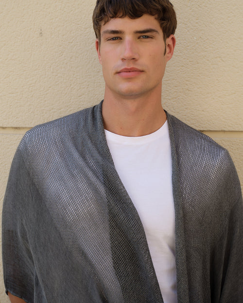 Cardigan fluido texturas combinadas unisex Samir Hover