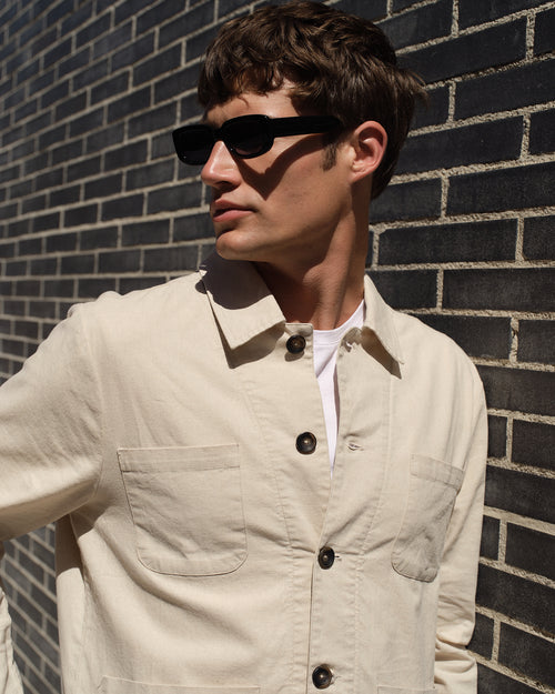 Saco casual con lino Yago Hover