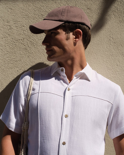 Camisa con lino Constanzo Hover