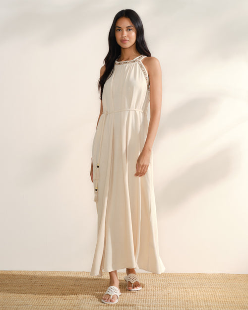 Vestido largo halter Diana