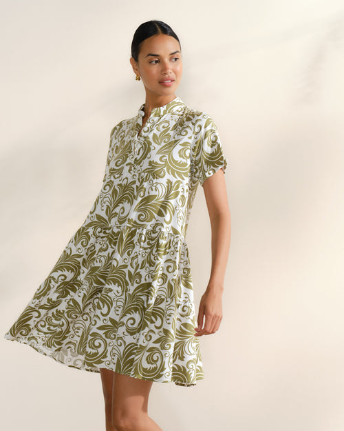 Vestido corto estampado Kika/ol
