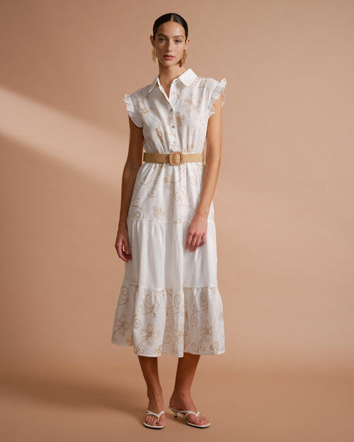 Vestido largo camisero Rosella