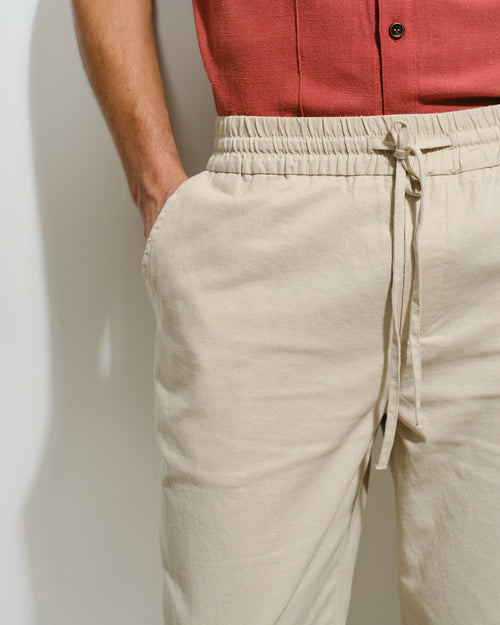 Pantalon con Lino Ferran Hover