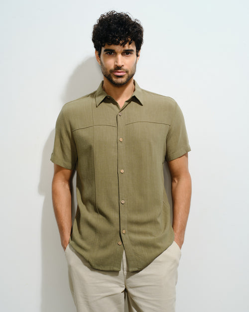 Camisa con lino Constanzo