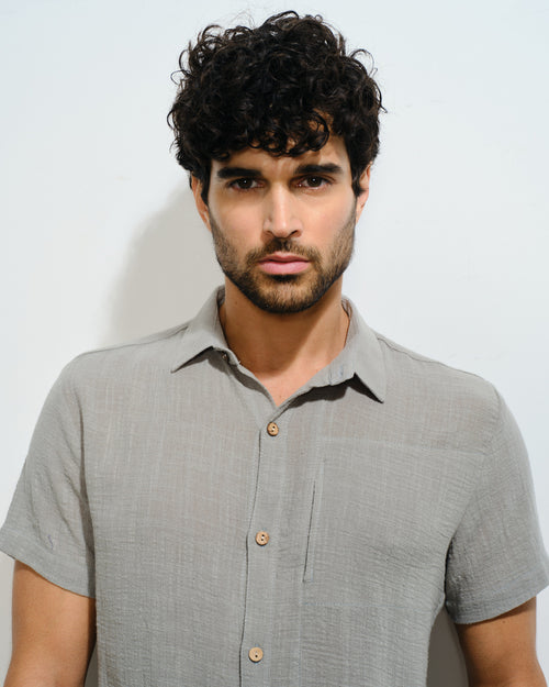 Camisa manga corta algodon manta Amin Hover