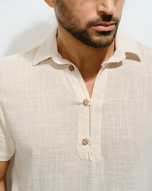 Camisa de algodon manta Andy Hover