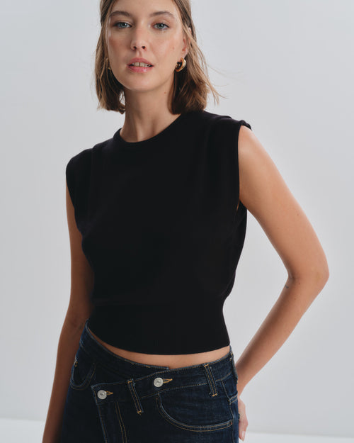 Blusa tejido de punto con mangas de corrido Tahiti Hover