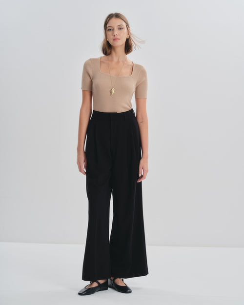 Blusa tejida manga corta Venus