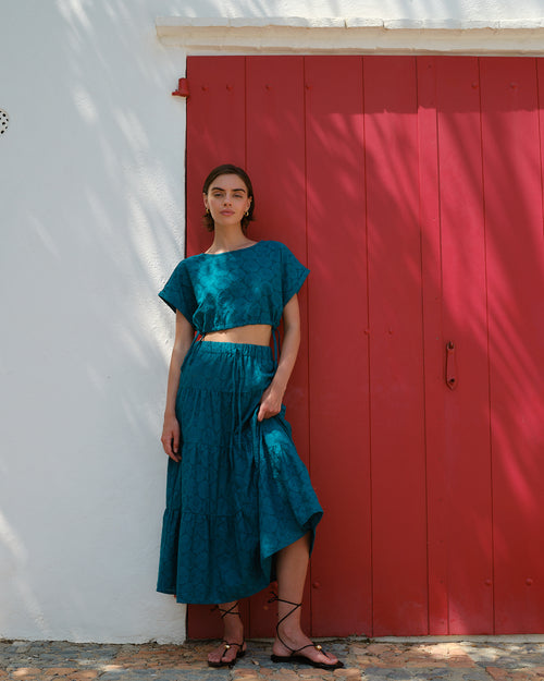 Blusa tela bordada Elvira Hover