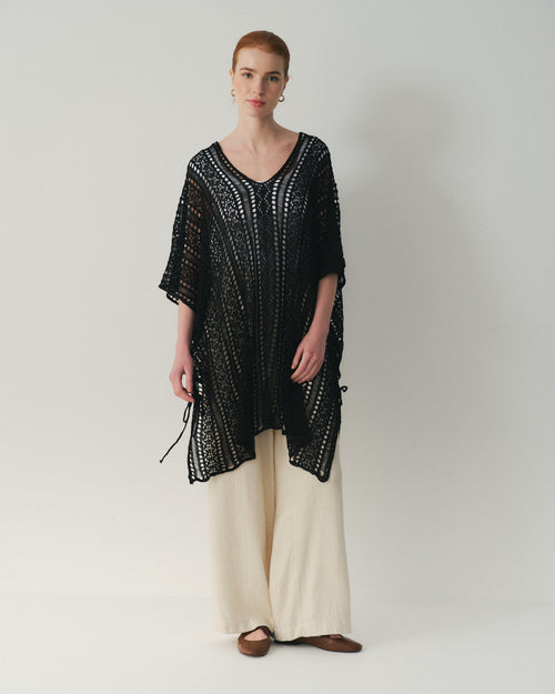 Blusa larga de crochet Franca