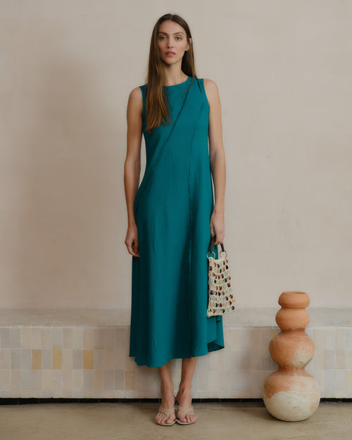 Vestido largo de lino Lizzete