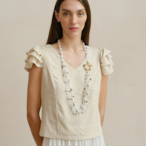 Blusa con lino Angela