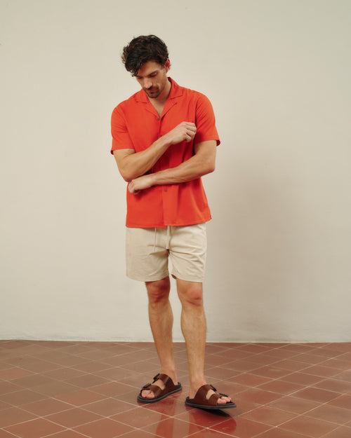 Camisa con lino Antonio Hover