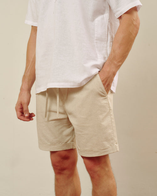 Bermuda con Lino Basilio Hover