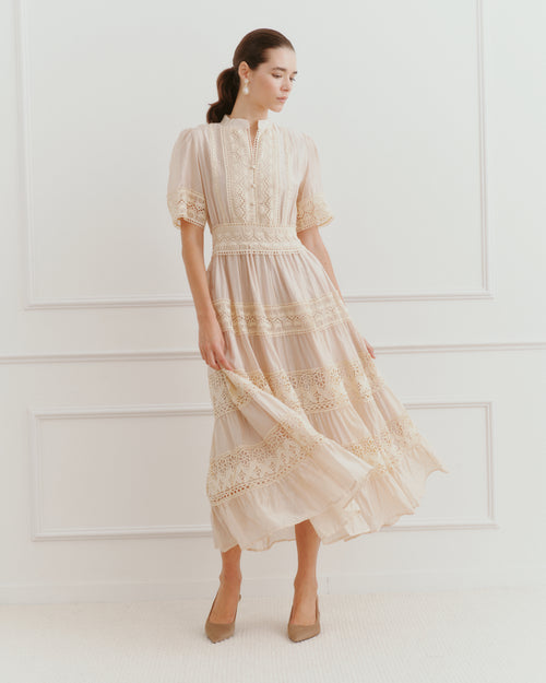 Vestido largo tela satinada Odessa