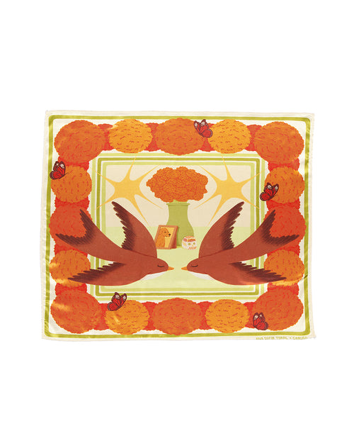 Pañoleta estampada Recordandote (Ana Sofía Toral)