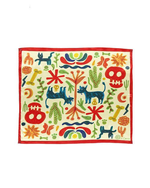 Pañoleta estampada Incondicional (Camila de la Fuente)