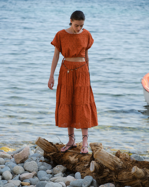 Blusa tela bordada Elvira Hover