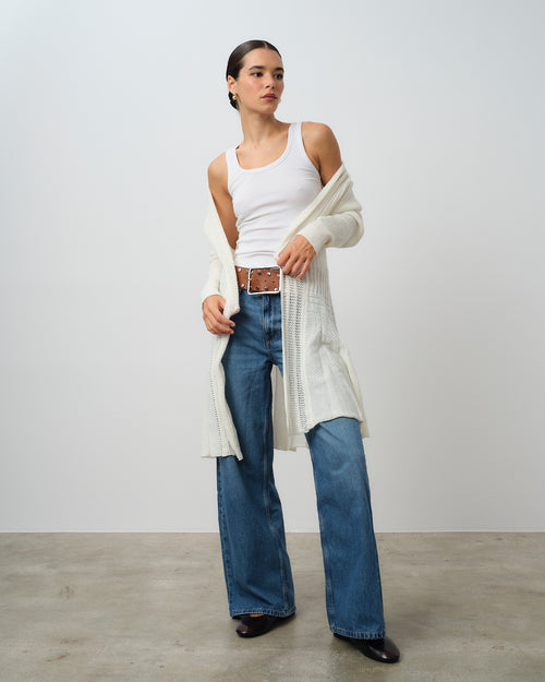 Cardigan manga larga Andes Hover