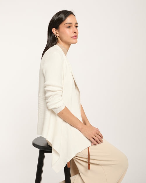 Cardigan manga larga Seine Hover