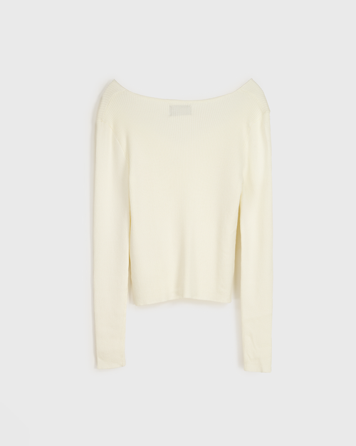 Blusa de tejido suave manga larga Peonia Hover