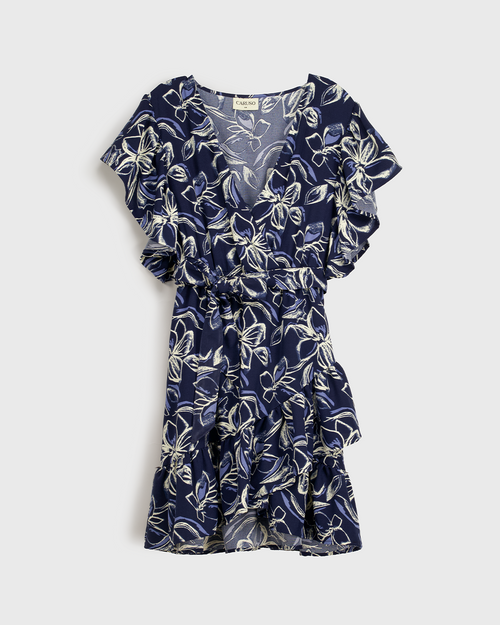 Vestido corto envolvente Janika