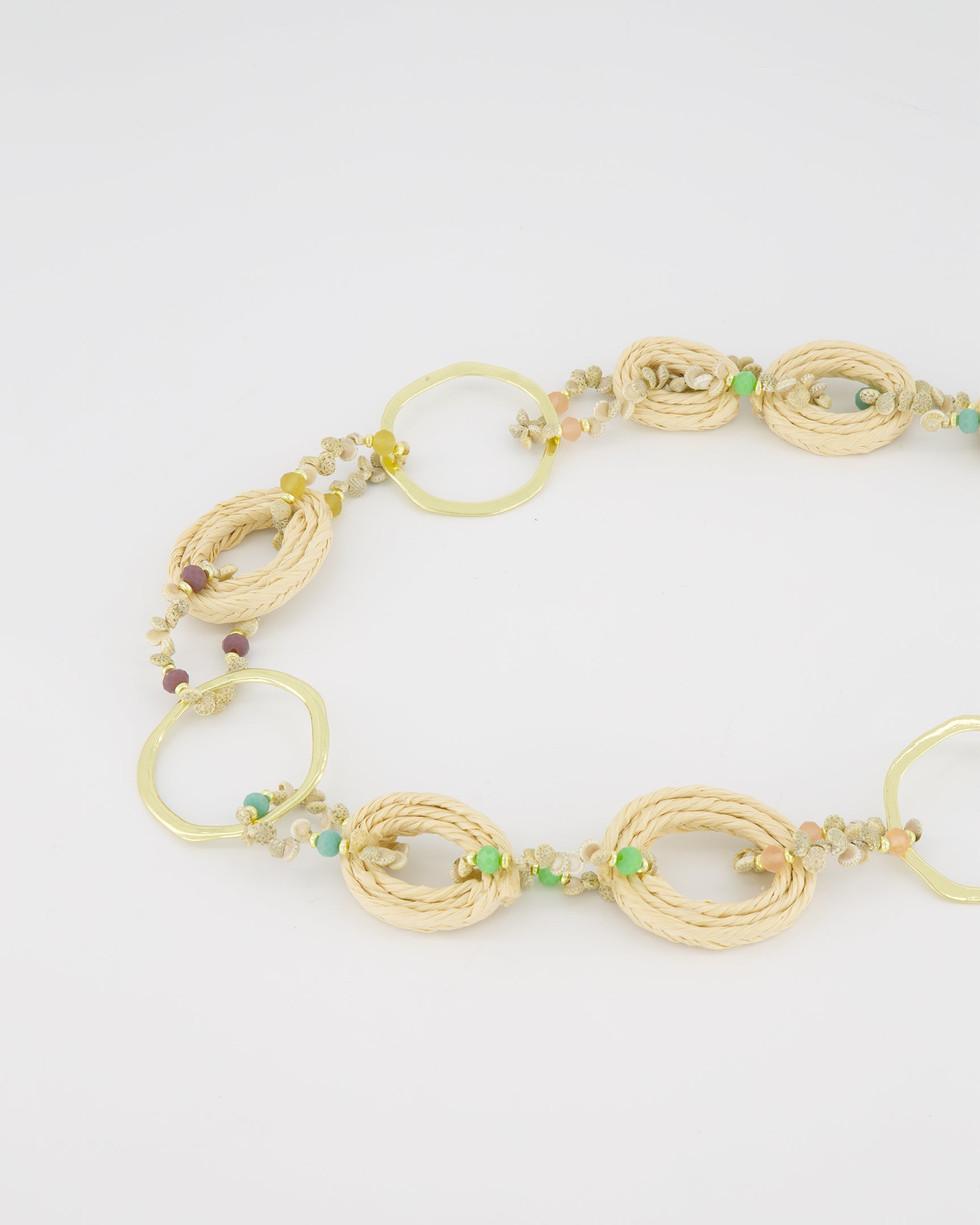 Collar largo con eslabones mixtos 394