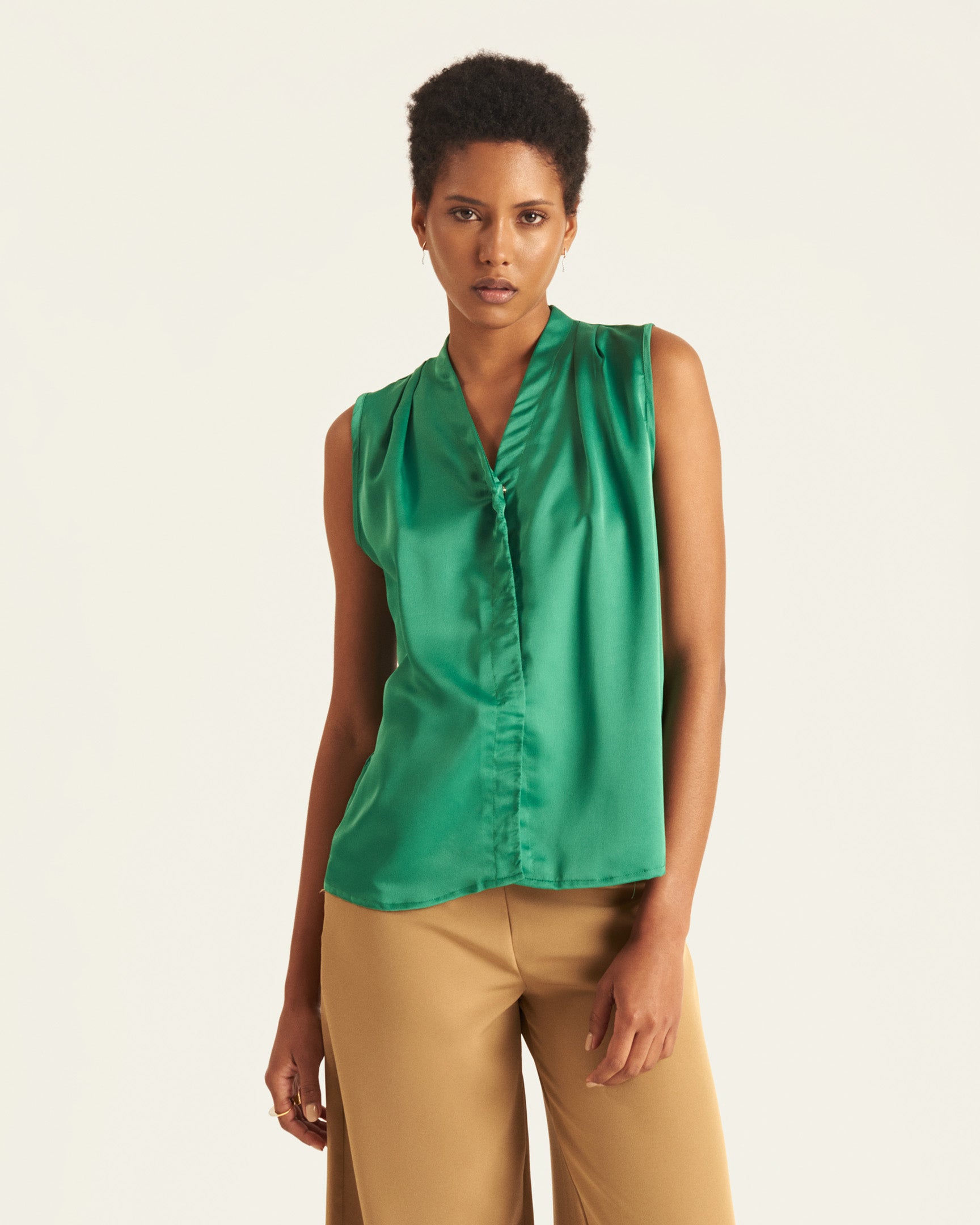 Blusa de satin Veruzca