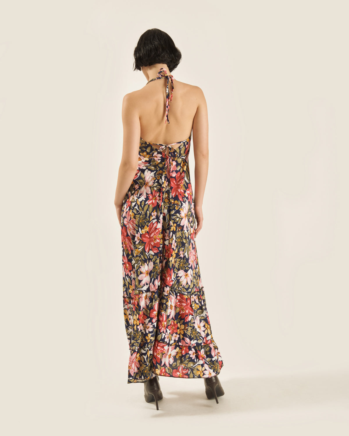 Maxi vestido halter unitalla Messalina