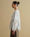 Blusa con tela bordada Anette