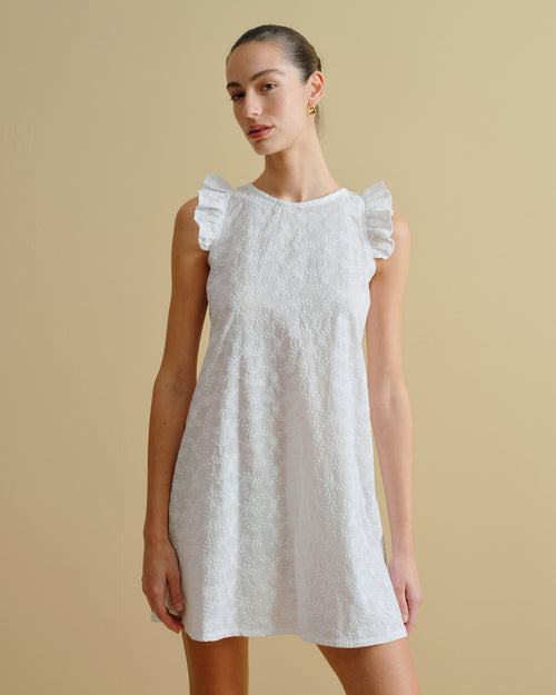 Maxi Vestido largo tela bordada Oyuki