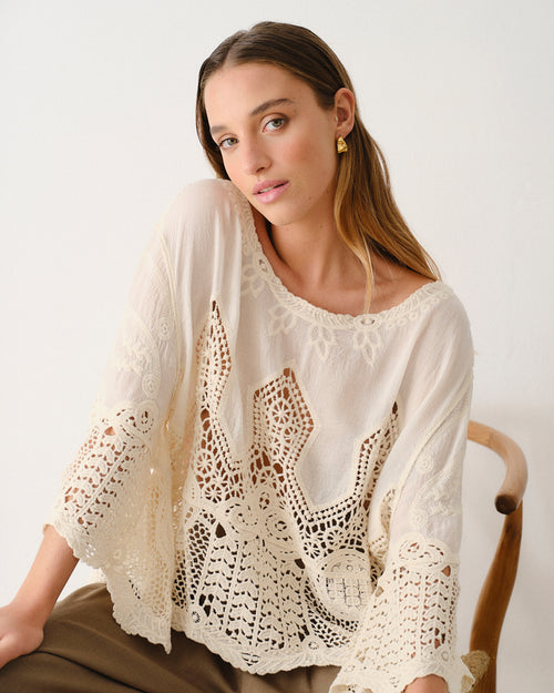 Blusa de crochet Amelie