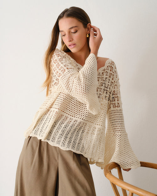 Blusa de crochet Judie