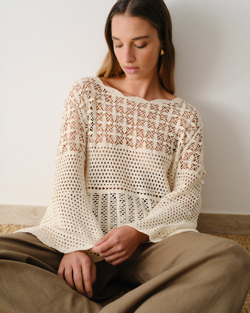 Blusa de crochet Judie Hover