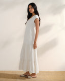 Maxi Vestido largo tela bordada Yamile