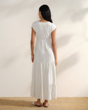 Maxi Vestido largo tela bordada Yamile