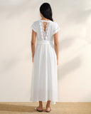 Vestido largo escote en V Maira