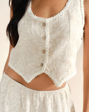 Set de falda larga y chaleco Safira